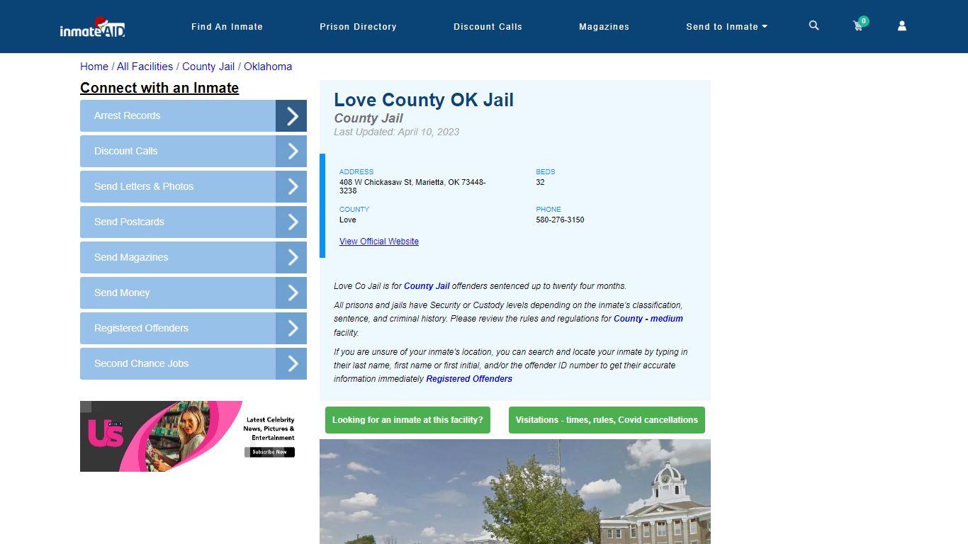 Love County OK Jail - Inmate Locator - Marietta, OK